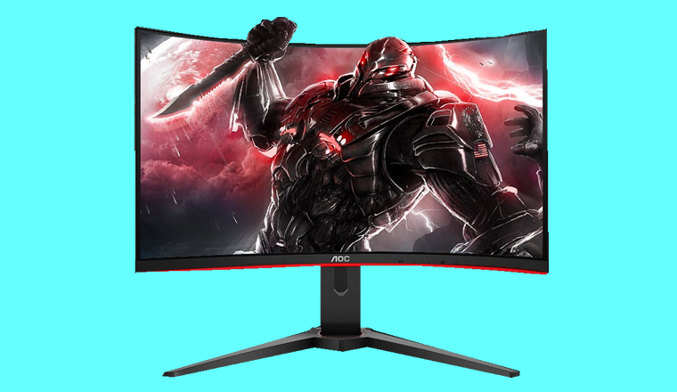 AOC32寸高清孤形顯示器，144HZ高刷游戲屏